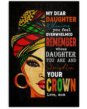 Load image into Gallery viewer, Abuelo  Gift For  Daughter Whenever You Feel Overwhelmed    Custom Design Vertical Poster
