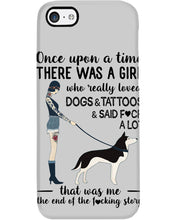 Load image into Gallery viewer, A Girl Really Loved Dogs And Tattoos  Unique Custom Design Phone case
