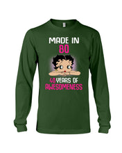 Load image into Gallery viewer, Black Phone Case Made In 80 40 Years In Awesomeness For Friends Unisex Long Sleeve
