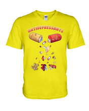 Load image into Gallery viewer, Antifepresants Mushrooms  Unique Custom Design For Cute Girls Guys V-Neck
