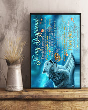 Load image into Gallery viewer, Blue Wolf Gift For Boyfriend I Love You Forever Vertical Poster
