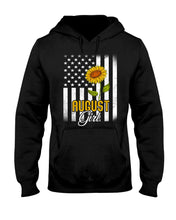 Load image into Gallery viewer, American Flag Sunflower Augustt Girl Trending For Birthday Gift Hoodie
