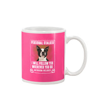 Load image into Gallery viewer, Boston Terrier Personal Stalker St. Patrick's Day Printed Mug Mug
