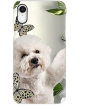 Load image into Gallery viewer, Bichon Frise With Butterflies Simple Custom Design  For Dog Lovers Phone case
