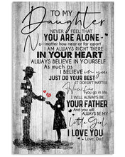Load image into Gallery viewer, Always Be Your Father Dad Gift For Daughter Vertical Poster
