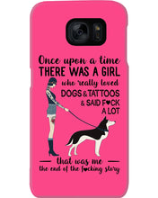 Load image into Gallery viewer, A Girl Really Loved Dogs And Tattoos  Unique Custom Design Phone case
