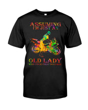 Load image into Gallery viewer, Assuming I'm Just An Old Lady Loves Motorbike For Sport Lovers Guys Tee
