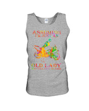 Load image into Gallery viewer, Assuming I'm Just An Old Lady Loves Motorbike For Sport Lovers Unisex Tank Top
