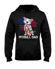 Load image into Gallery viewer, Black Phone Case Pitbull Dad Gift For Pitbull Lovers Hoodie
