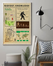 Load image into Gallery viewer, Bigfoot Knowledge Special Unique Custom Design Vertical Poster
