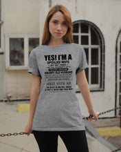Load image into Gallery viewer, A Spoiled Wife Of An Awesome Grumpy Old Husband Trending Guys Tee
