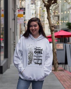 A Granddaughter To A Grandpa With Wings Handheld Gift For Granddaughter Hoodie