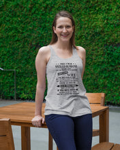 Load image into Gallery viewer, A Spoiled Husband Of    June Freaking Awesome Wife For Birthday Gift Ladies Flowy Tank
