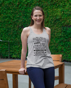 A Spoiled Husband Of    June Freaking Awesome Wife For Birthday Gift Ladies Flowy Tank