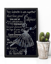 Load image into Gallery viewer, Ballet - Your character lasts forever Vertical Poster
