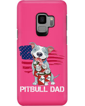 Load image into Gallery viewer, Black Phone Case Pitbull Dad Gift For Pitbull Lovers Phone case
