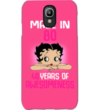 Load image into Gallery viewer, Black Phone Case Made In 80 40 Years In Awesomeness For Friends Phone case

