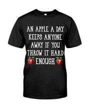 Load image into Gallery viewer, An Apple A Day Keeps Anyone Away Special Custom Design Guys Tee
