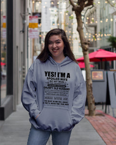 A Spoiled Wife Of An Awesome Grumpy Old Husband Trending Hoodie