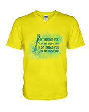 Load image into Gallery viewer, Be Humble For You Are Made Of Earth Custom Design For Ukulele Lovers Guys V-Neck
