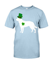 Load image into Gallery viewer, Australian Kelpie Lucky Leprechaun St. Patrick's Day Color Changing Mug Guys Tee
