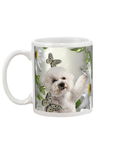 Load image into Gallery viewer, Bichon Frise With Butterflies Simple Custom Design  For Dog Lovers Mug
