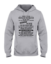 Load image into Gallery viewer, A Spoiled Husband Of    June Freaking Awesome Wife For Birthday Gift Hoodie
