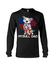 Load image into Gallery viewer, Black Phone Case Pitbull Dad Gift For Pitbull Lovers Unisex Long Sleeve
