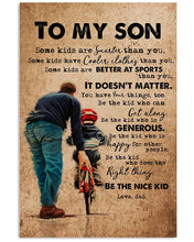 Load image into Gallery viewer, Be The Kid Who Is Dad Gift For Son Vertical Poster
