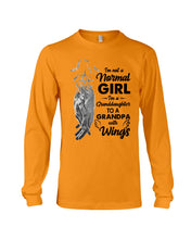 Load image into Gallery viewer, A Granddaughter To A Grandpa With Wings Handheld Gift For Granddaughter Unisex Long Sleeve
