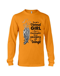 A Granddaughter To A Grandpa With Wings Handheld Gift For Granddaughter Unisex Long Sleeve