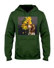 Load image into Gallery viewer, Basset Hound With Sunflower Special Custom Design For Dog Lovers Hoodie
