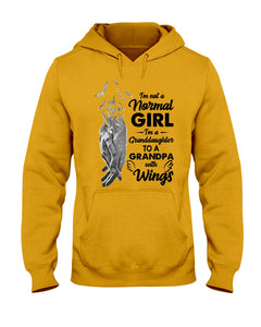 A Granddaughter To A Grandpa With Wings Handheld Gift For Granddaughter Hoodie