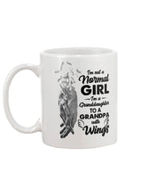 Load image into Gallery viewer, A Granddaughter To A Grandpa With Wings Handheld Gift For Granddaughter Mug

