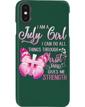 Load image into Gallery viewer, Birthday Gift For July Girl I Can Do All Things Through Christ Custom Phone case
