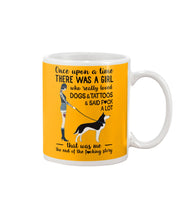 Load image into Gallery viewer, A Girl Really Loved Dogs And Tattoos  Unique Custom Design Mug
