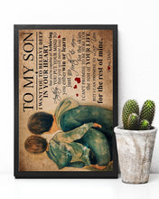 Load image into Gallery viewer, Believe Deep In Your Heart Dad Gift For Son Vertical Poster
