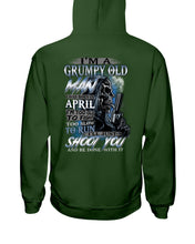 Load image into Gallery viewer, April Grumpy Old Man Will Shoot You Trending For Birthday Gift Hoodie
