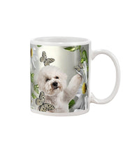 Load image into Gallery viewer, Bichon Frise With Butterflies Simple Custom Design  For Dog Lovers Mug
