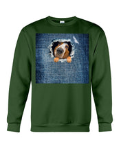 Load image into Gallery viewer, Blue Phone Case With Dog Face Gift For Basset Hound Lovers Sweatshirt

