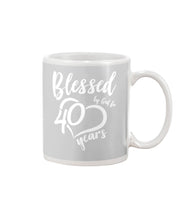 Load image into Gallery viewer, Blessed By God For  40 Years  Special Custom Design Mug

