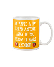 Load image into Gallery viewer, An Apple A Day Keeps Anyone Away Special Custom Design Mug
