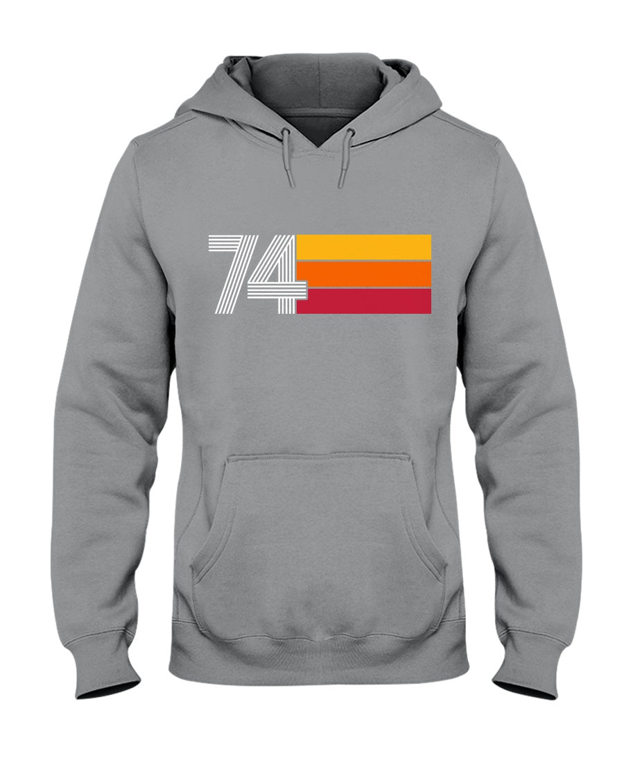 46th Birthday Gift Vintage 1974 Classic Retro Vintage Hoodie
