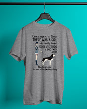 Load image into Gallery viewer, A Girl Really Loved Dogs And Tattoos  Unique Custom Design Guys Tee
