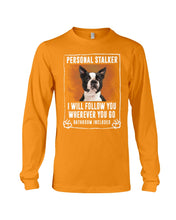 Load image into Gallery viewer, Boston Terrier Personal Stalker St. Patrick's Day Printed Mug Unisex Long Sleeve
