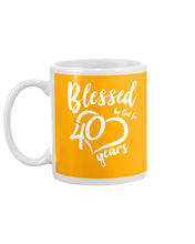 Load image into Gallery viewer, Blessed By God For  40 Years  Special Custom Design Mug
