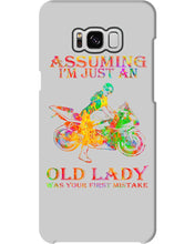 Load image into Gallery viewer, Assuming I'm Just An Old Lady Loves Motorbike For Sport Lovers Phone case
