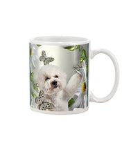 Load image into Gallery viewer, Bichon Frise With Butterflies Simple Custom Design  For Dog Lovers Mug

