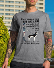 Load image into Gallery viewer, A Girl Really Loved Dogs And Tattoos  Unique Custom Design Guys Tee
