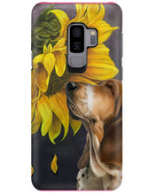 Load image into Gallery viewer, Basset Hound With Sunflower Special Custom Design For Dog Lovers Phone case
